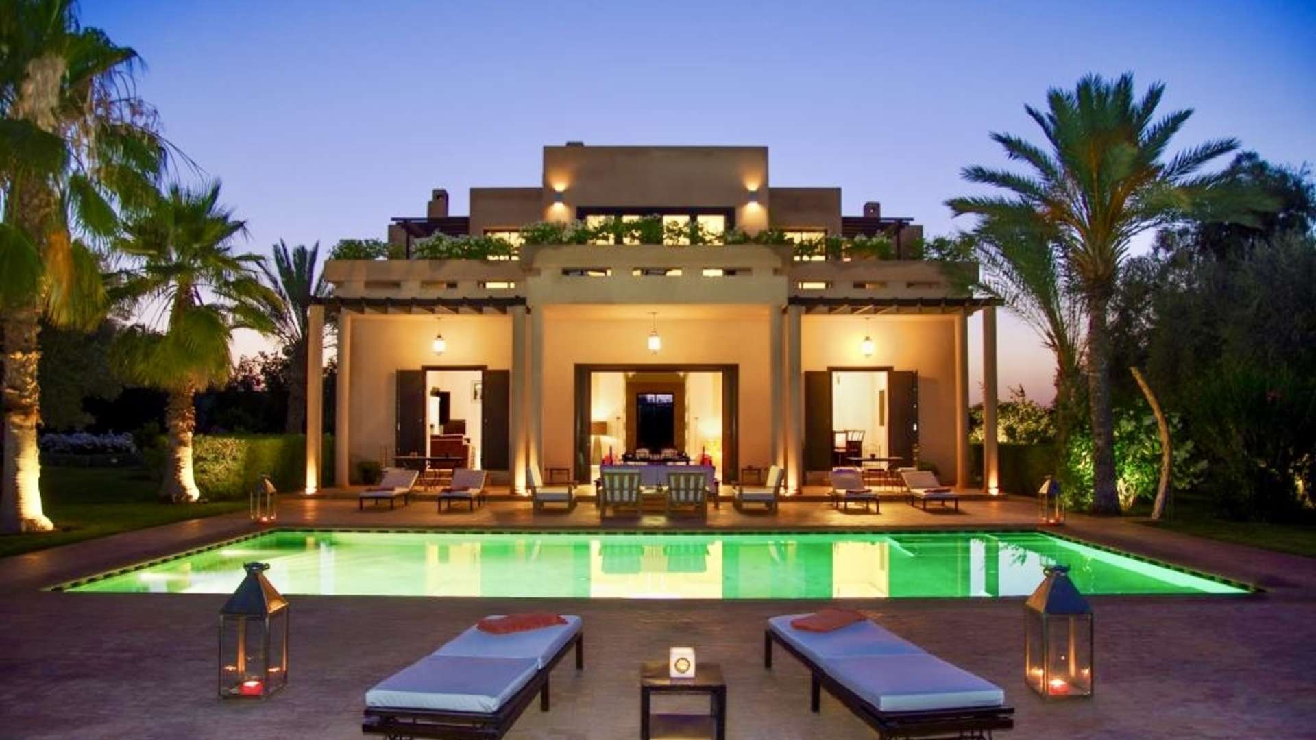 Location de vacances,Villa,Magnifique villa de vacances de 5 chambres avec piscine et jardin privés à 15min. du centre de Marrakech,Marrakech,Route de l'Ourika