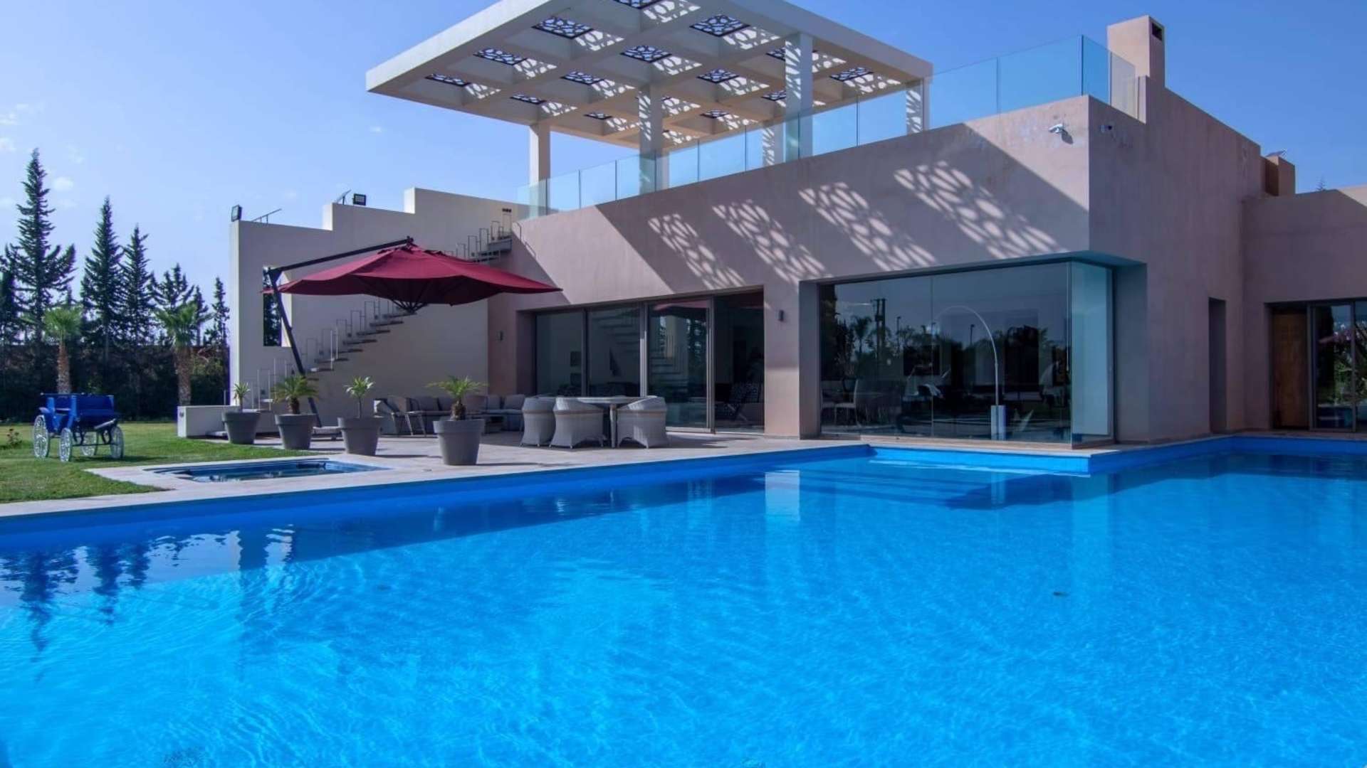 Vente,Villa,Superbe Propriété Privée d'1 Hectare de jardin à 20 min. du centre de Marrakech,Marrakech,Route de l'Ourika