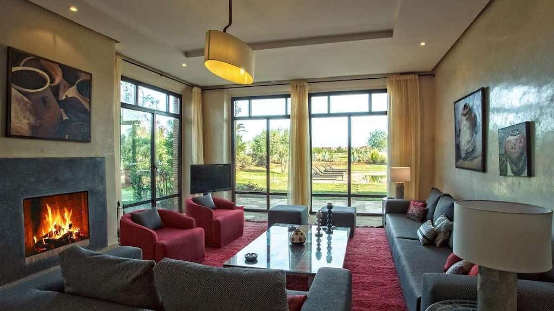 Location de vacances,Villa,Location de vacances villa de luxe 5 suites sur golf  à Marrakech,Marrakech,Golf Samanah
