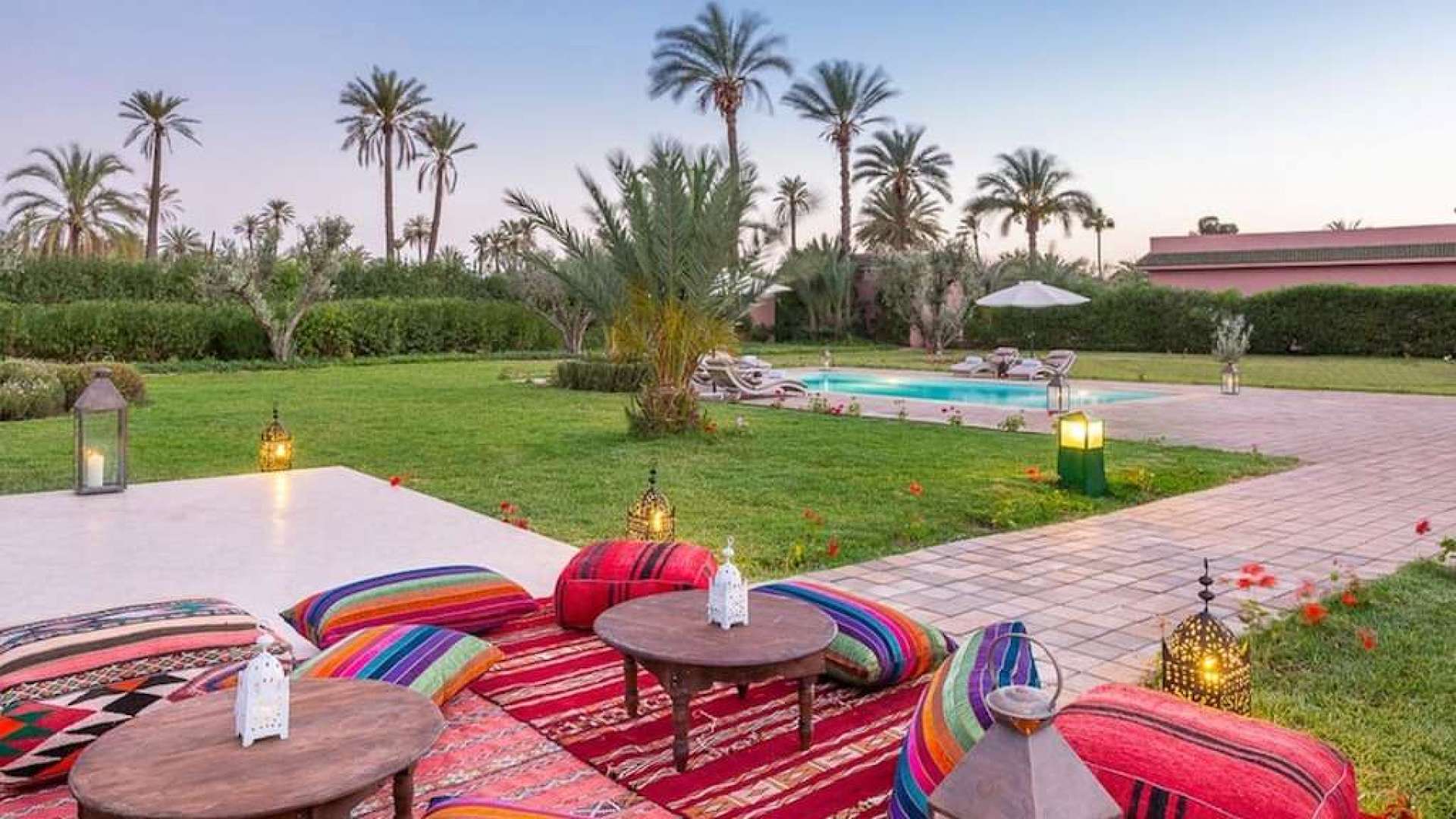 Location de vacances,Villa,Villa de Prestige 7ch dans un domaine privé à la Palmeraie,Marrakech,Palmeraie