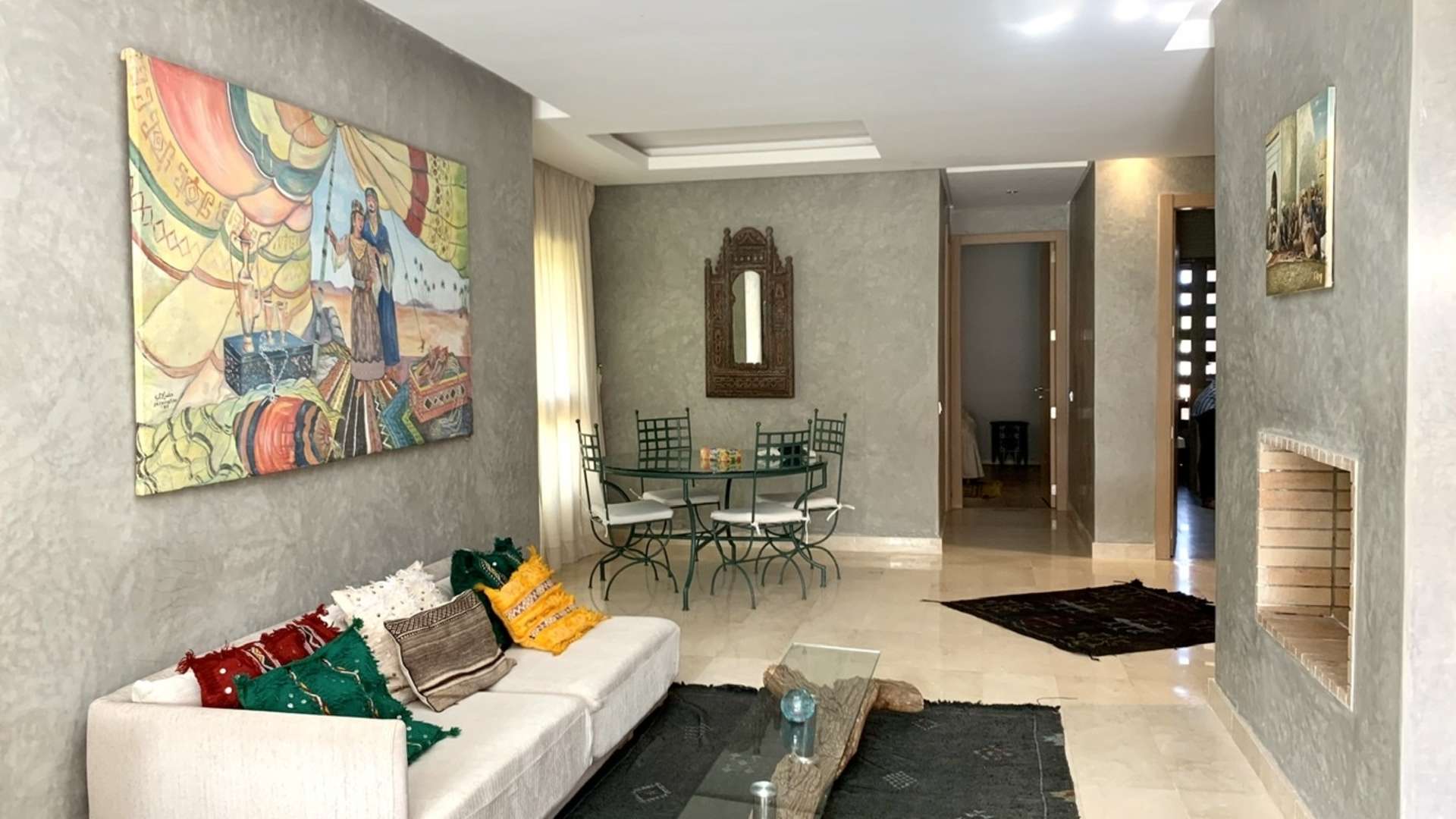 Location longue durée ,Appartement,Location d'un appartement à Golf prestigia. 3 pièces. Meublé,Marrakech,Golf Prestigia