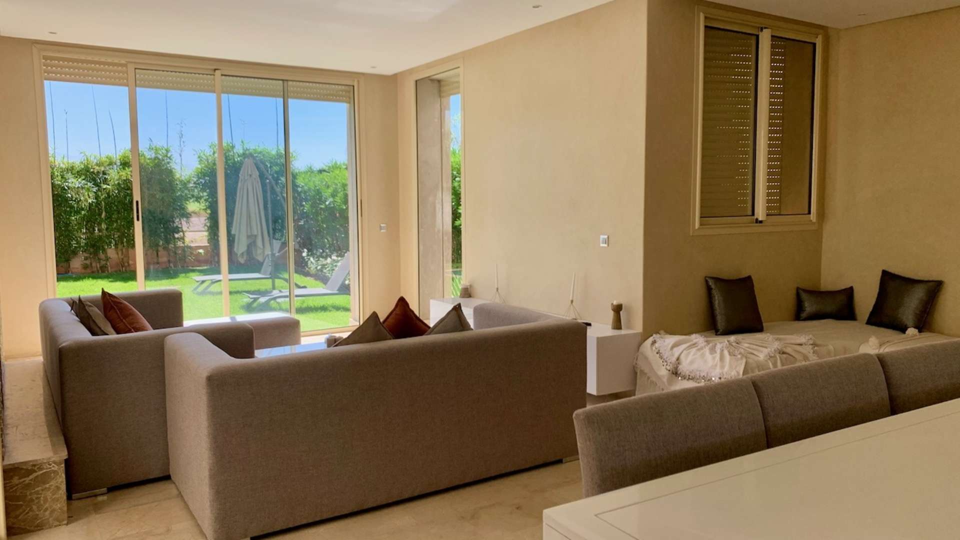 Location longue durée ,Villa,Magnifique villa moderne de 3 ch meublée sur golf à Marrakech,Marrakech,Golf Argan 