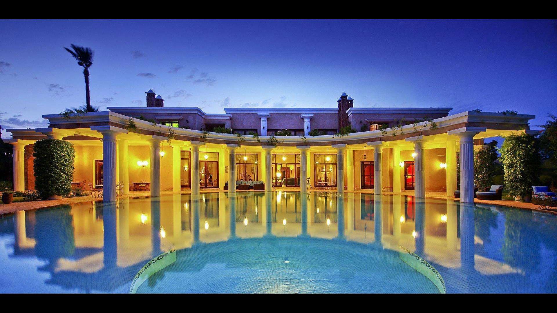 Location de vacances,Villa,Villa 5 suites de prestige avec spa privé et services hôteliers de haut niveau,Marrakech,Palmeraie