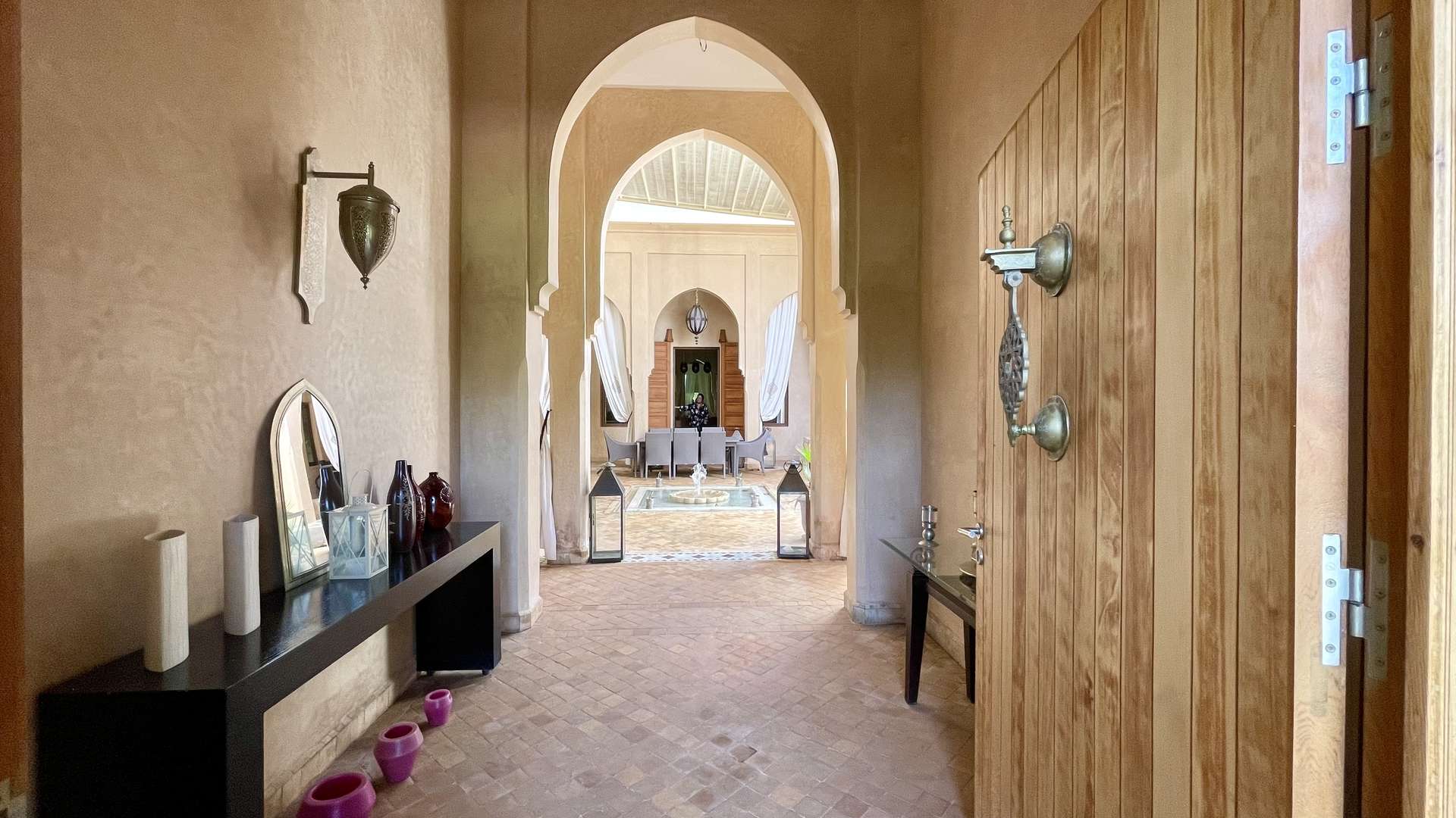 Location de vacances,Villa,Somptueuse Villa de style Riad de plain-pied 4 suites sur un parc de 4200M2,Marrakech,Route d'Ouarzazate