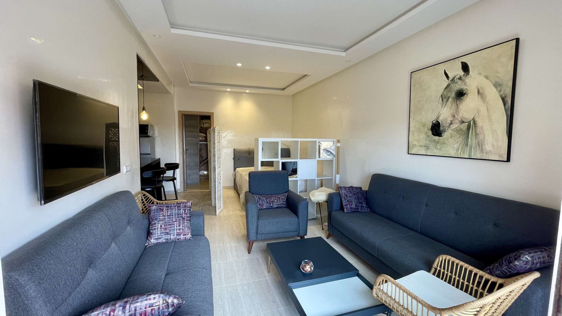 Location longue durée ,Appartement,Studio Neuf en plein centre de Guéliz proposé à la location longue durée,Marrakech,Guéliz