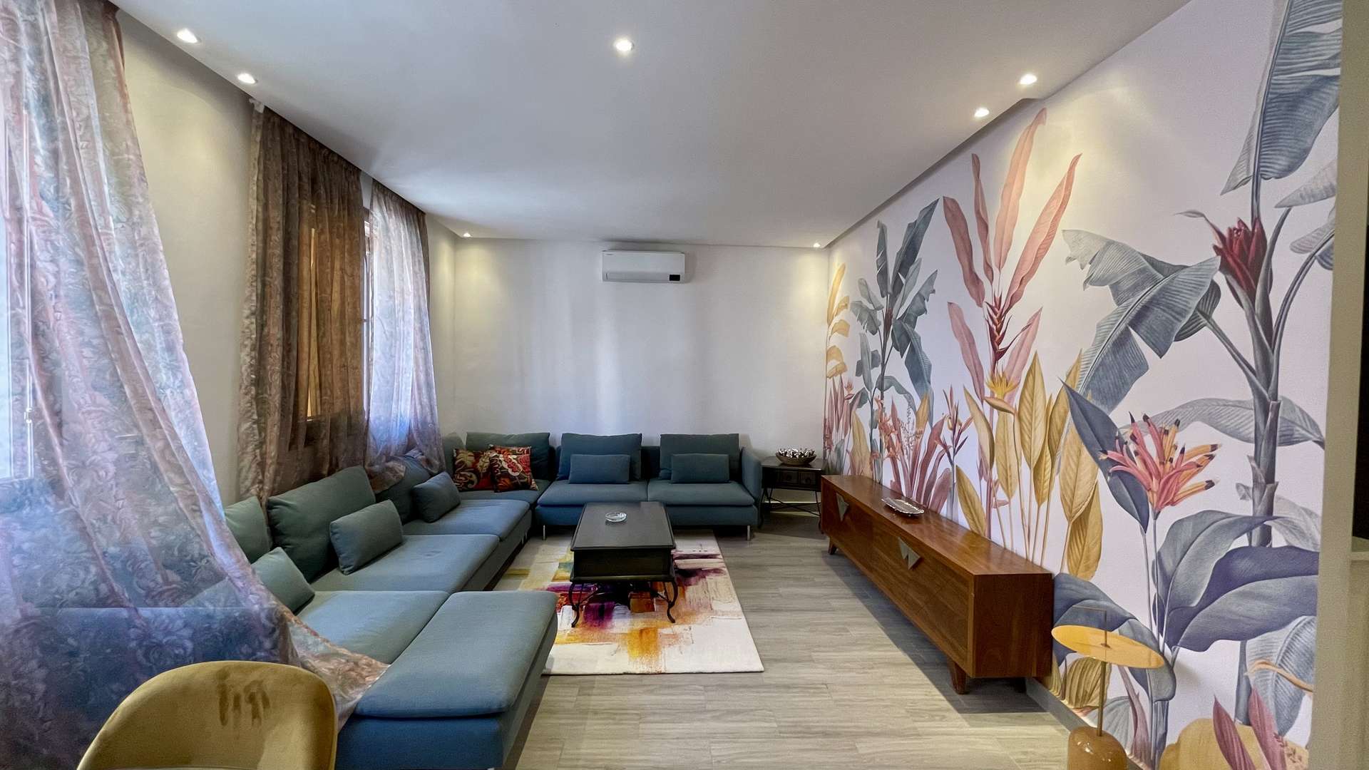 Location longue durée ,Appartement,Appartement Neuf 2 ch salon 100M2 meublé en location longue durée,Marrakech,Targa
