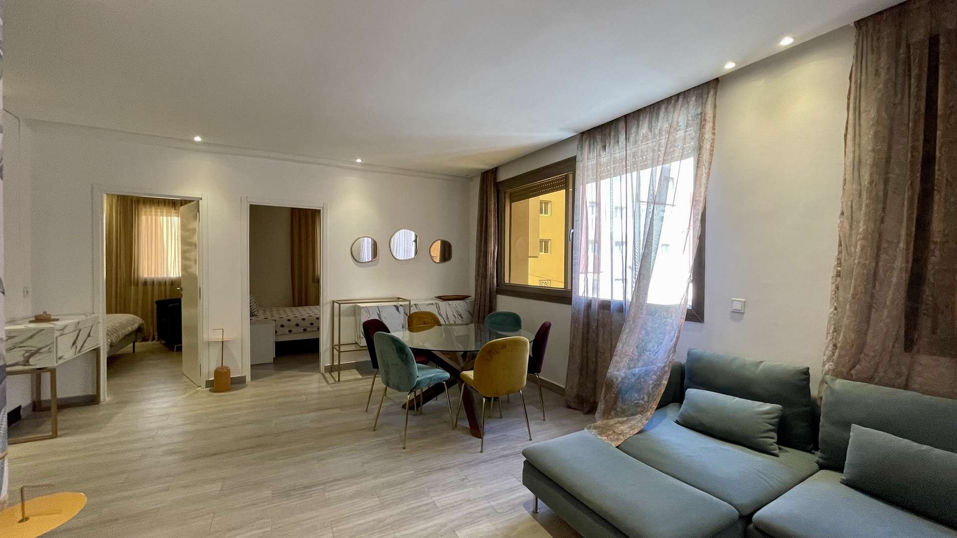 Location longue durée ,Appartement,Appartement Neuf 2 ch salon 100M2 meublé en location longue durée,Marrakech,Targa