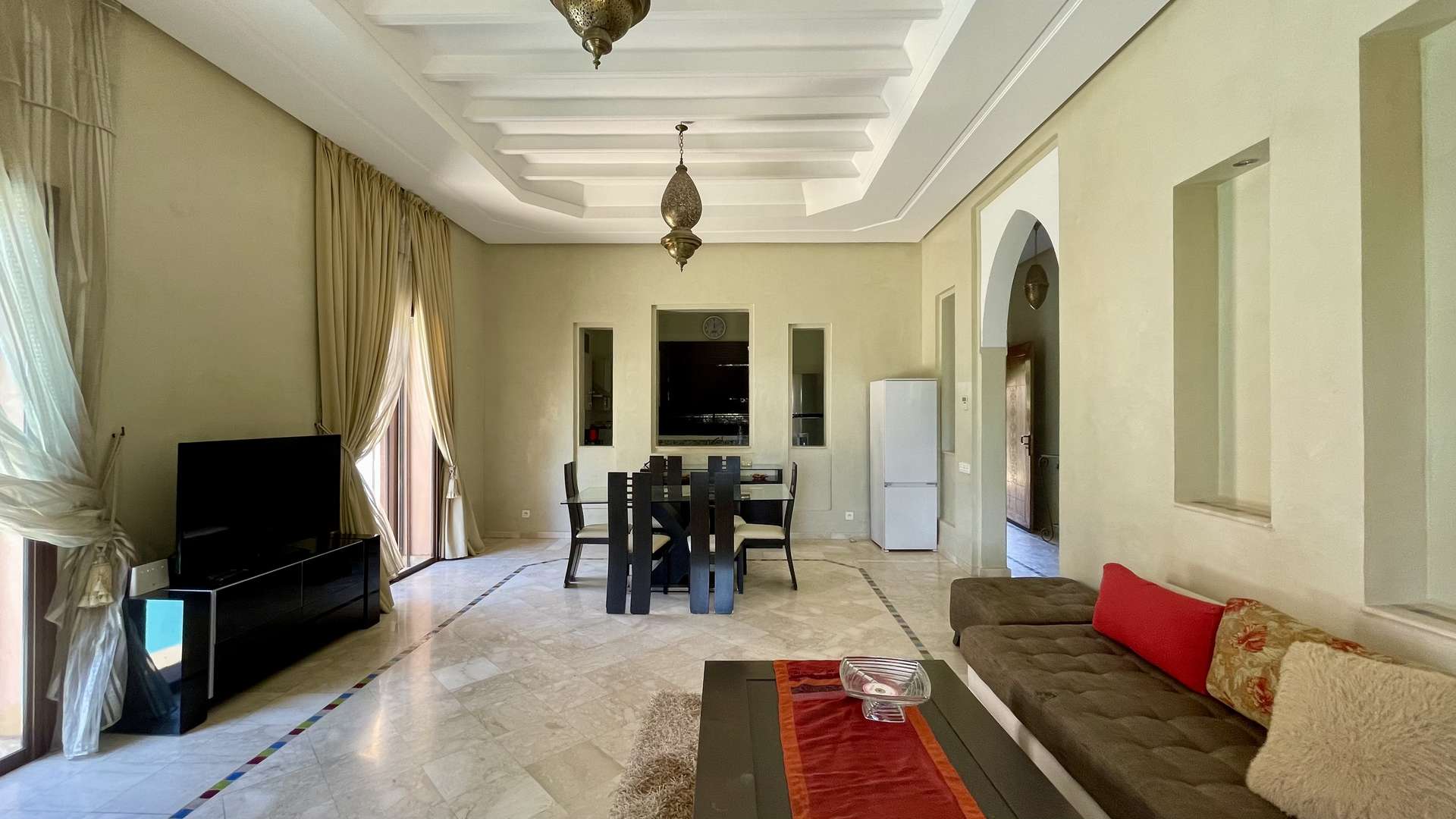 Vente,Villa,Villa mitoyenne 3 chambres à coucher de plain-pieds sur la route de Fès à 20 min. du centre,Marrakech,Route de Fès