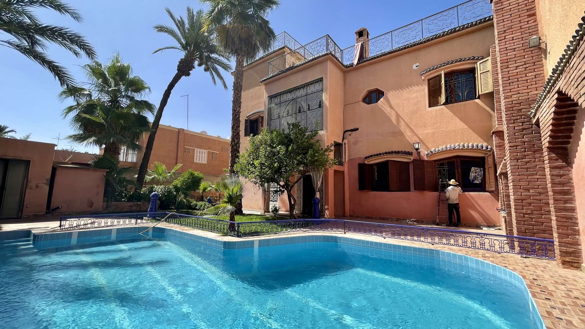 Vente,Villa,Très belle maison de ville avec piscine dans une rue très calme bien située dans le quartier de Semlalia ,Marrakech,Semlalia