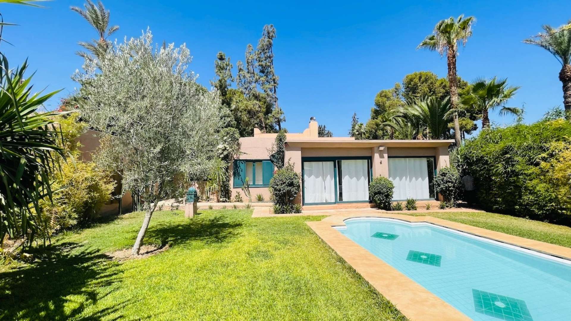 Location longue durée ,Villa,À Louer: Villa de Charme avec Piscine Privée et Hammam Beldi,Marrakech,Palmeraie