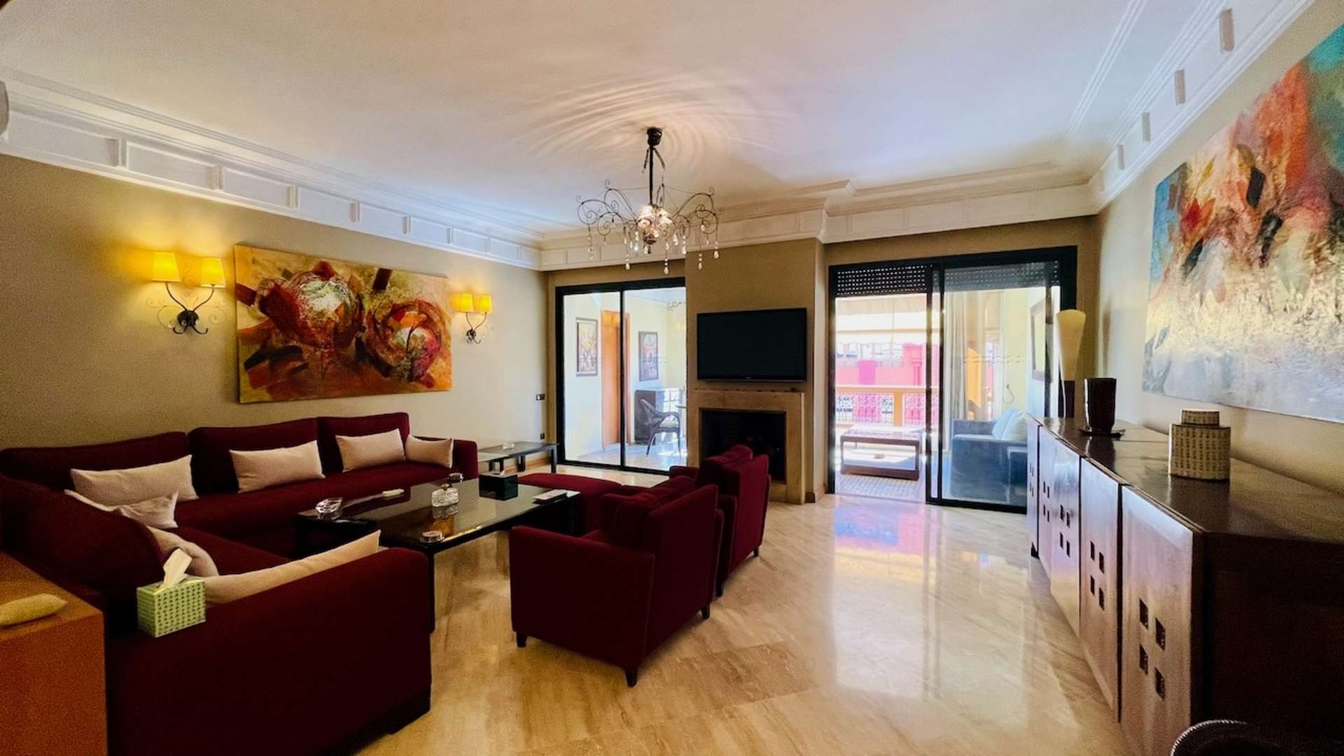 Vente,Appartement,À Vendre : Superbe Appartement-Terrasse de Prestige - Quartier Guéliz,Marrakech,Guéliz