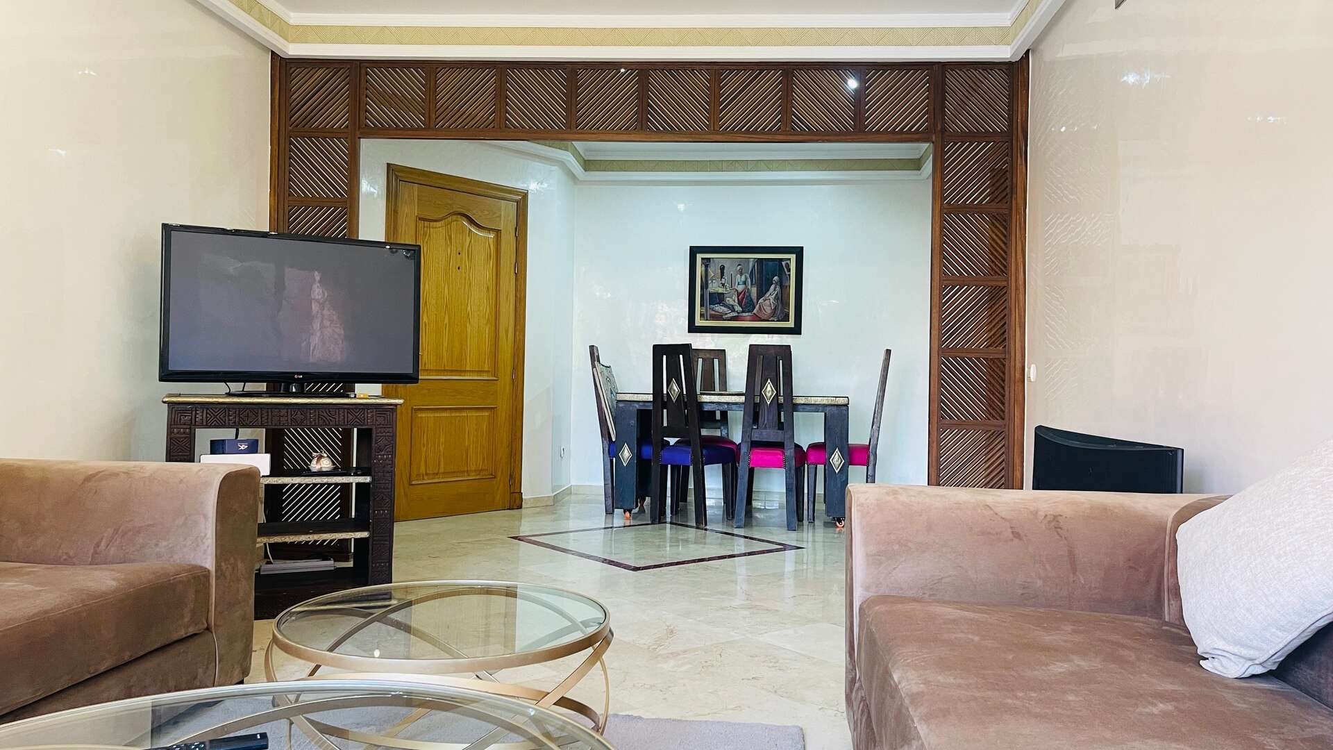 Location longue durée ,Appartement,À LOUER - Appartement T3 avec Vue Imprenable sur Piscine,Marrakech,Route Casablanca