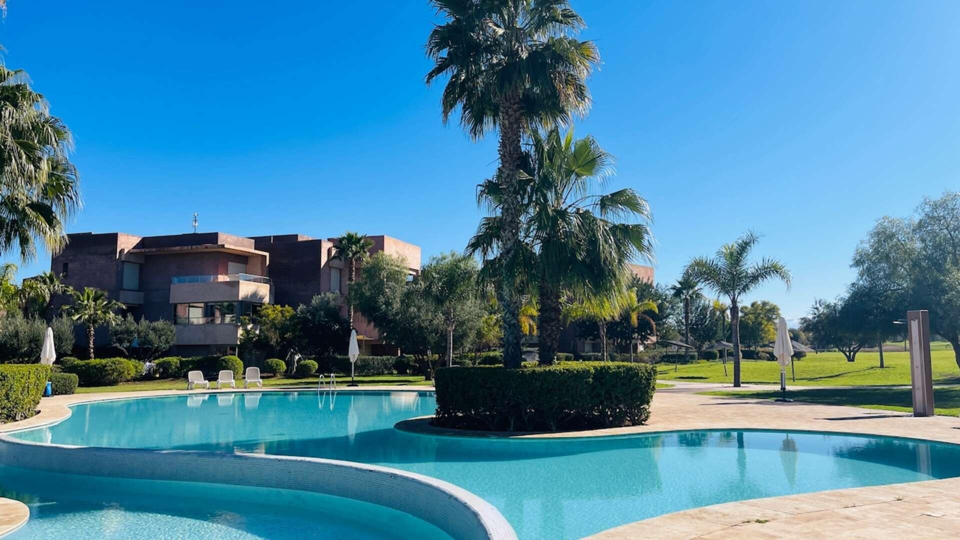 Location longue durée ,Appartement,À louer – Bel appartement en rez-de-jardin dans résidence privée avec piscine,Marrakech,Golf Prestigia