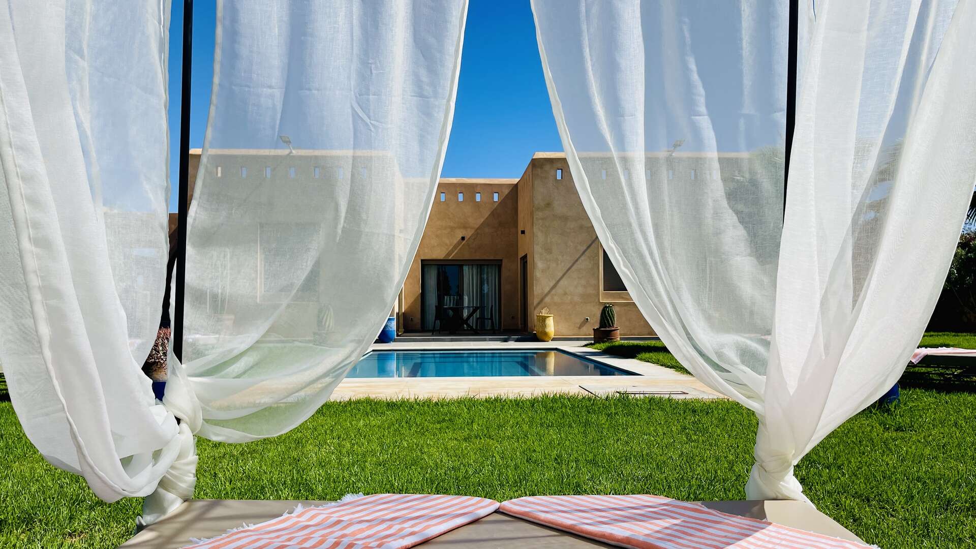 Location longue durée ,Villa,Villa Safa Marrakech: Villa 3ch avec Piscine Privée – Calme, Confort et Intimité à Moins de 20 min du Centre,Marrakech,Route de Fès