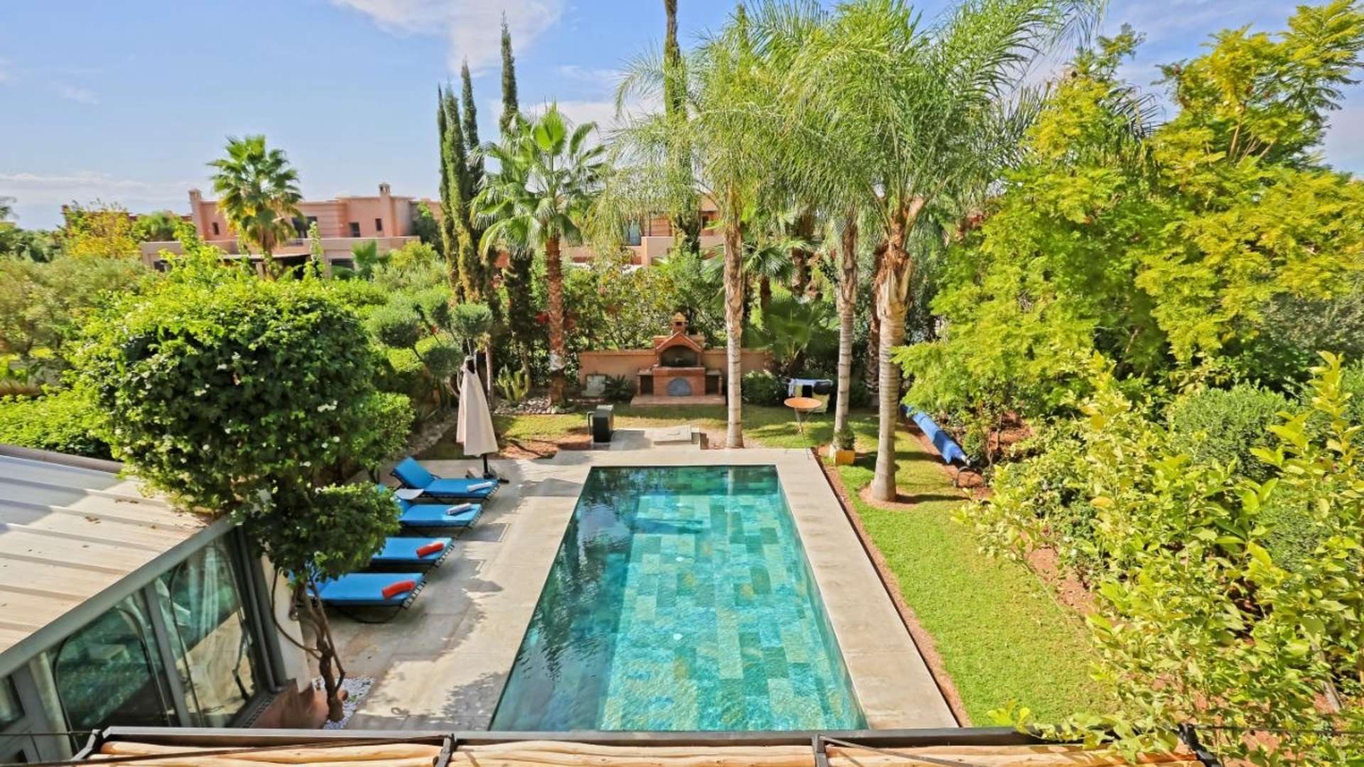 Location de vacances,Villa,Nouvelle villa de trois suites avec salle de sport, piscine et jardin privés dans un golf à Marrakech ,Marrakech,Golf Samanah