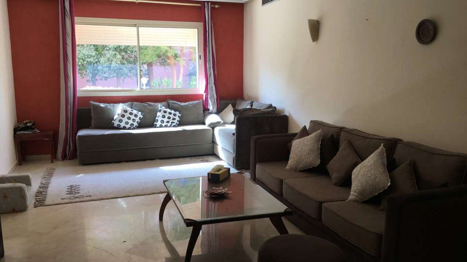 Vente,Appartement,Appartement meublé 2ch salon Résidence sécurisé avec piscine,Marrakech,Route Casablanca