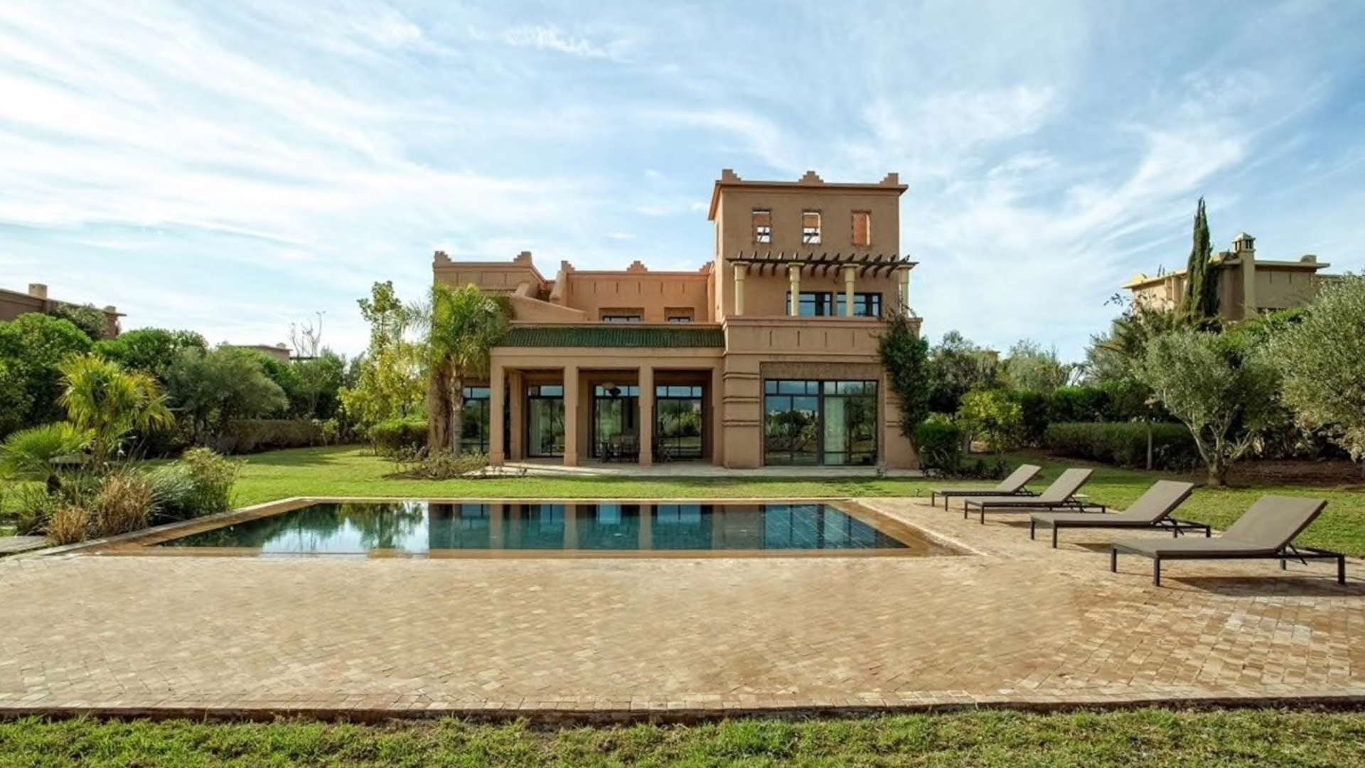 Vente,Villa,Location de vacances villa de luxe 5 suites sur golf  à Marrakech,Marrakech,Golf Samanah
