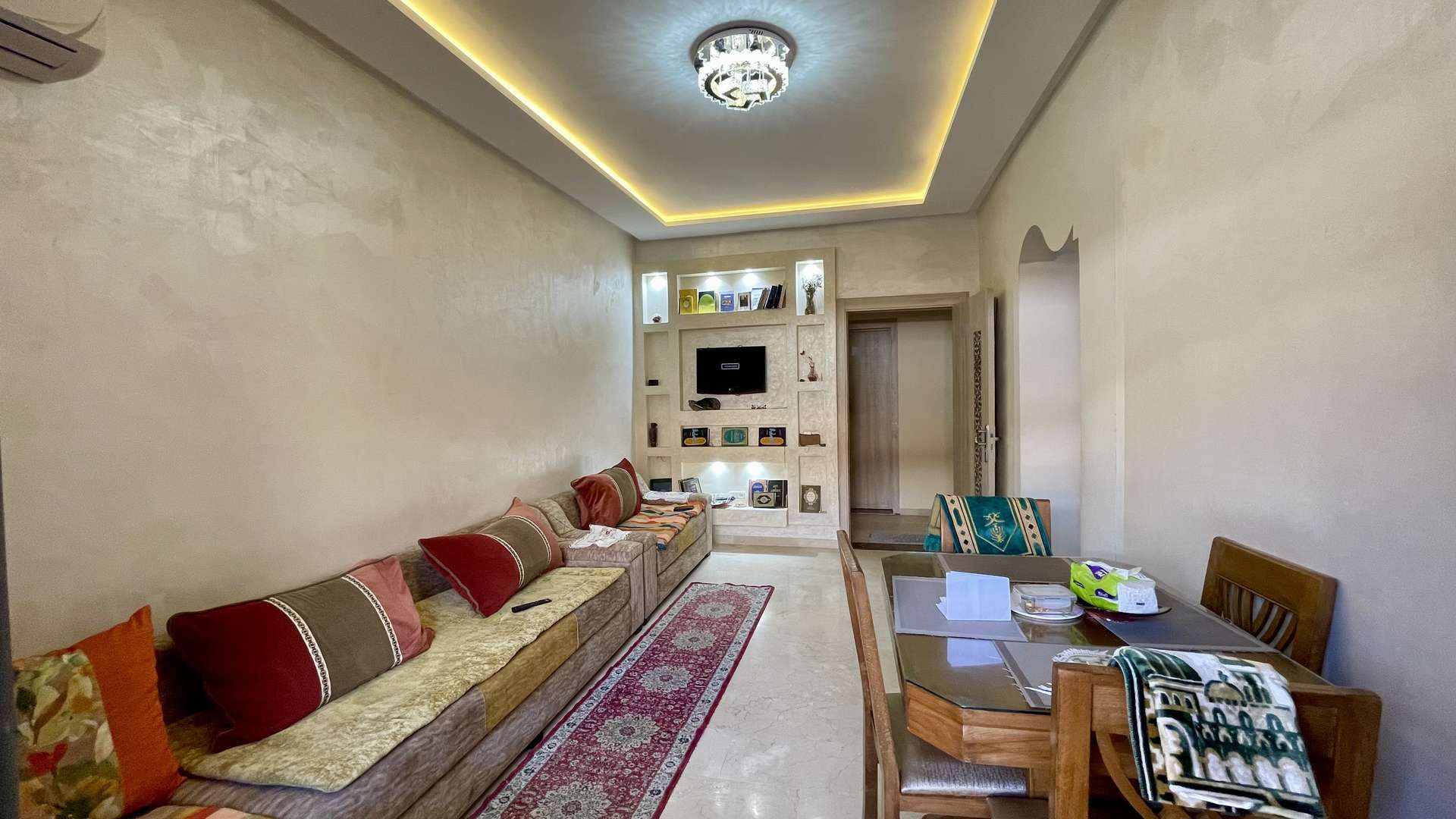 Location longue durée ,Appartement,Appartement 1ch Salon dans une belle résidence avec piscine près de l'écopa Majorelles à Targa,Marrakech,Targa