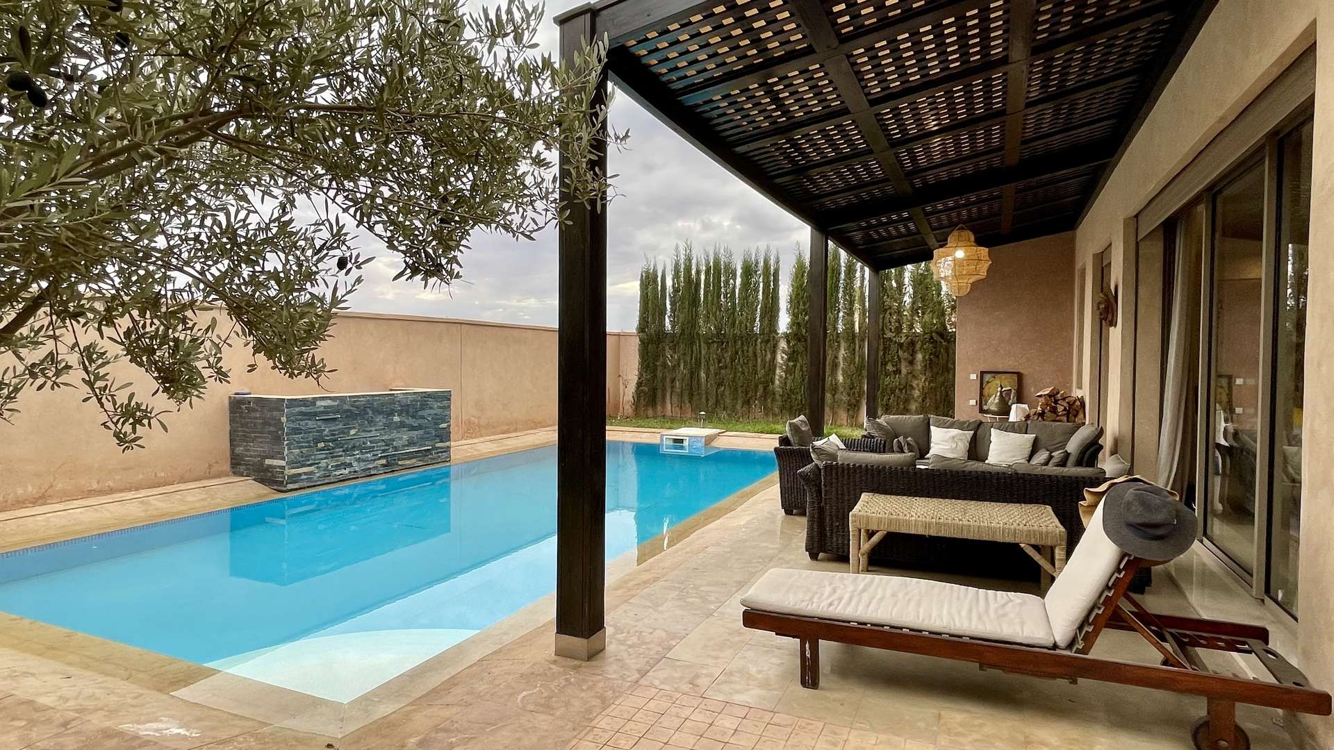 Location longue durée ,Villa,Villa 5ch meublée avec piscine privée dans le quartier de l'Agdal à Marrakech,Marrakech,Agdal