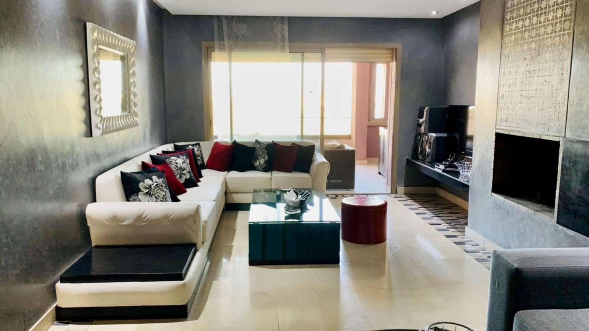 Location longue durée ,Appartement,Appartement 2ch salon avec superbe Terrasse Fermée Vue Golf & Atlas sur Prestigia,Marrakech,Golf Prestigia