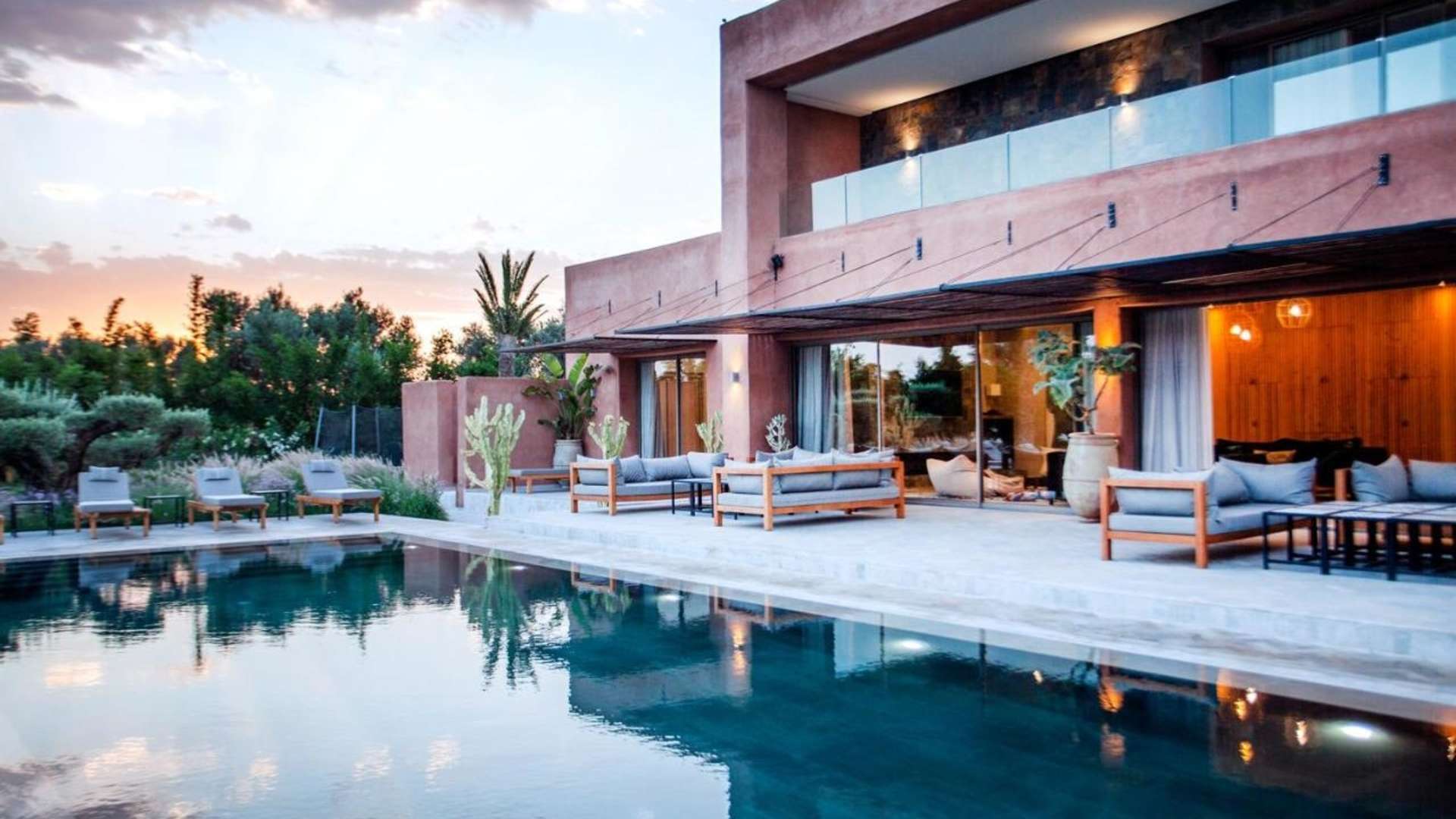 Location de vacances,Villa,Villa de luxe 7 suites avec salle de sport, Hammam, bar et spa,Marrakech,Route de Fès